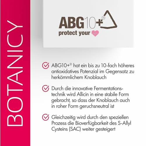 Vorteile von ABG10+ Knoblauchzusatz