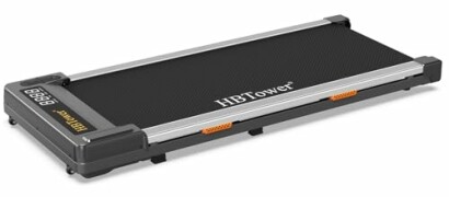 Kompaktes Laufband mit Display und Markenlogo.