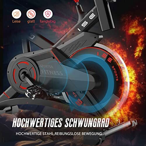 Heimtrainer mit hochwertigem Schwungrad