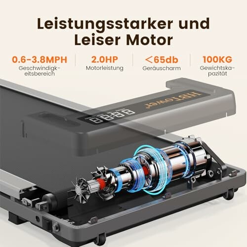 Laufbandmotor mit technischen Spezifikationen