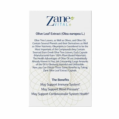 Information über Olivenblattextrakt und seine gesundheitlichen Vorteile.