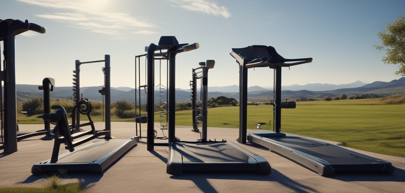 Outdoor training environment for seniors