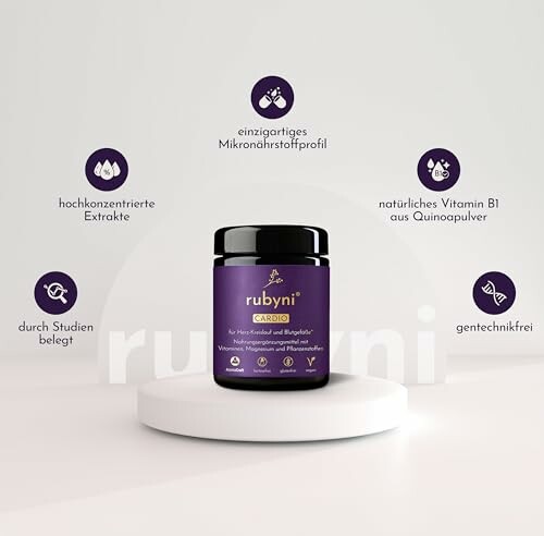 Rubyni Nahrungsergänzungsmittel mit Eigenschaften