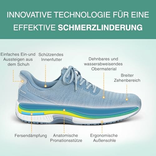 Schuh mit innovativer Technologie für Schmerzlinderung